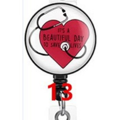 Wholesale Easy Pull Button Nurse Retractable Badge Scroll ABS Keychain